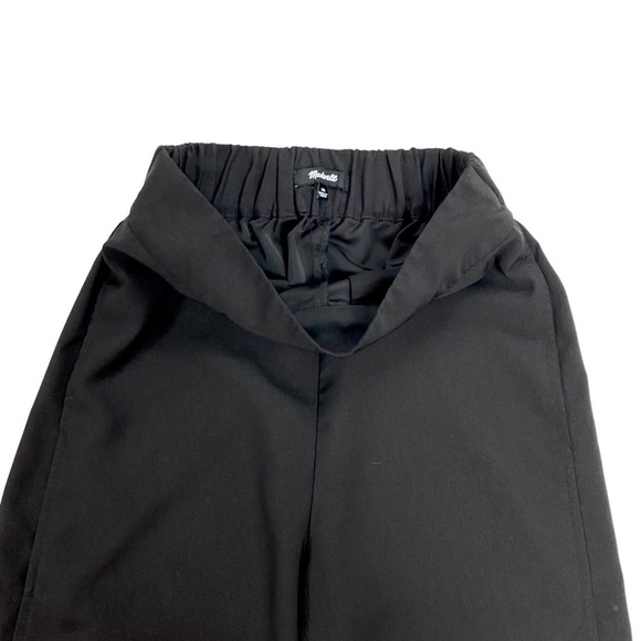 MADEWELL Huston Wide Leg Cropped Crepe Pants In Black Size XS Style#L0297 - Picture 7 of 8
